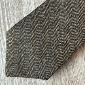Allen Edmonds Brown Herringbone Men's Tie